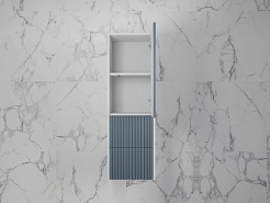 Style Line Шкаф пенал Стокгольм 36 R подвесной графит софт – фотография-6